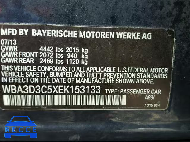 2014 BMW 328 D WBA3D3C5XEK153133 image 9