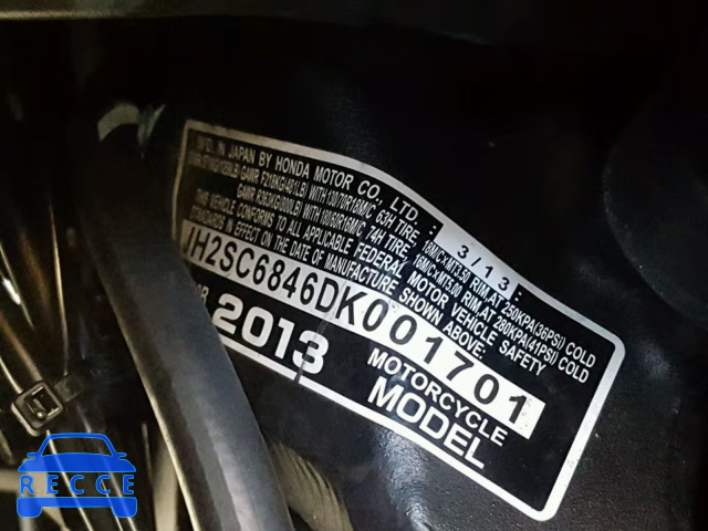 2013 HONDA GL1800 B JH2SC6846DK001701 image 9