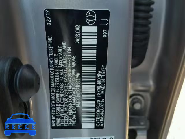 2018 TOYOTA C-HR XLE NMTKHMBX2JR003790 image 9