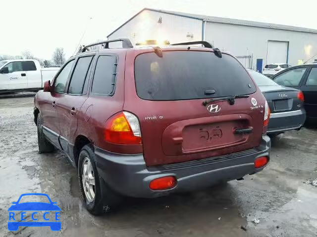 2004 HYUNDAI SANTA FE B KM8SB13DX4U619450 зображення 2