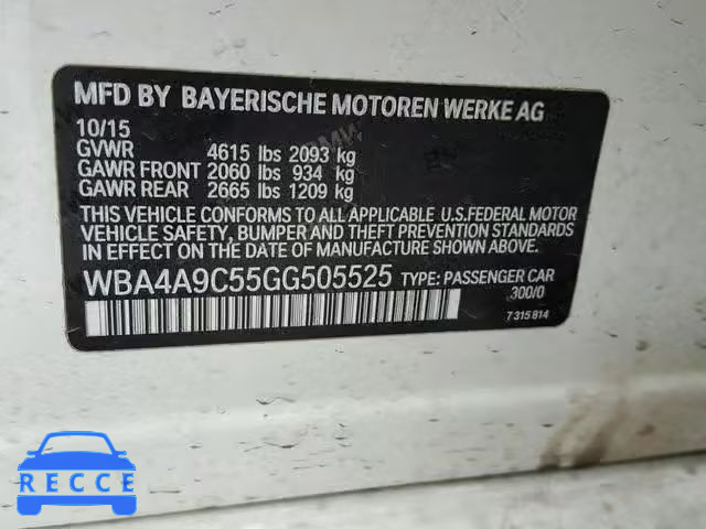 2016 BMW 428 I WBA4A9C55GG505525 зображення 9