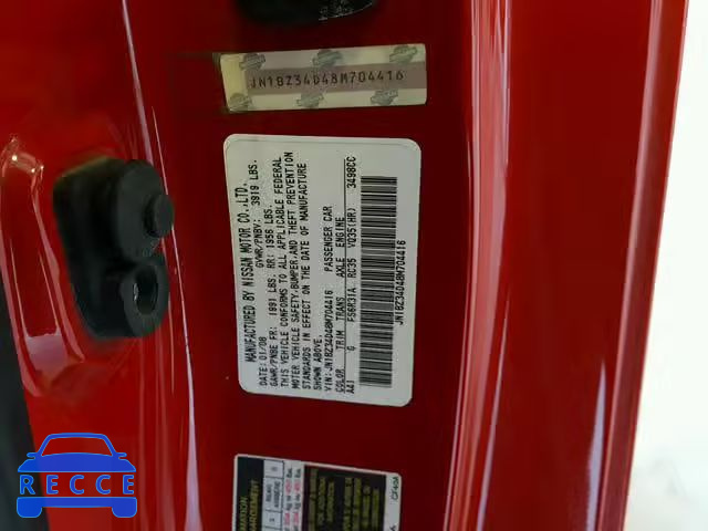 2008 NISSAN 350Z COUPE JN1BZ34D48M704416 image 9