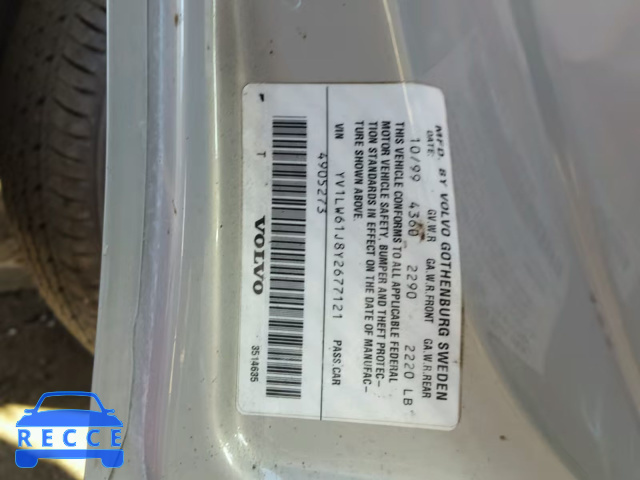 2000 VOLVO V70 BASE YV1LW61J8Y2677121 image 9