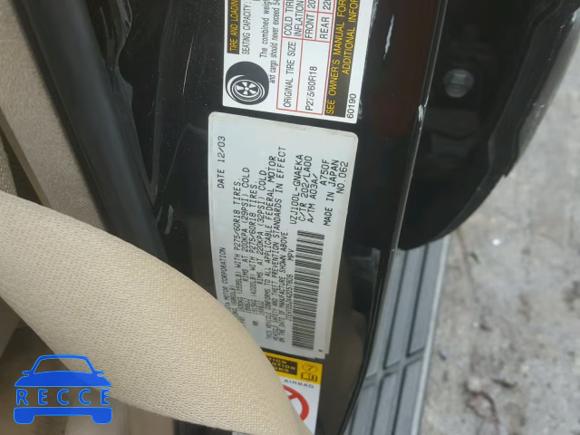 2004 TOYOTA LAND CRUIS JTEHT05JX42057808 image 9