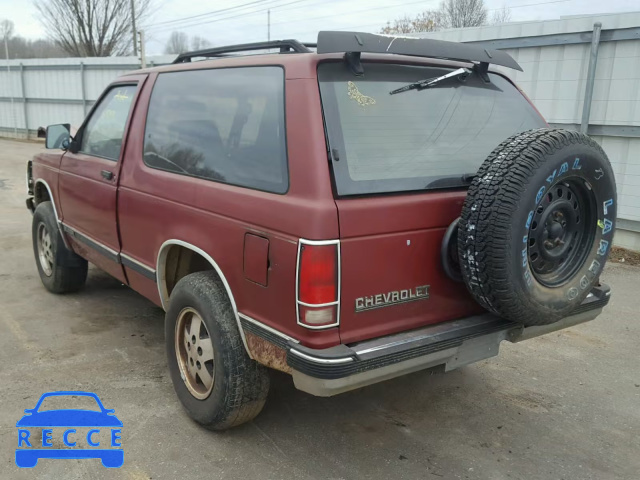 1991 CHEVROLET BLAZER S10 1GNCT18Z6M8223946 image 2