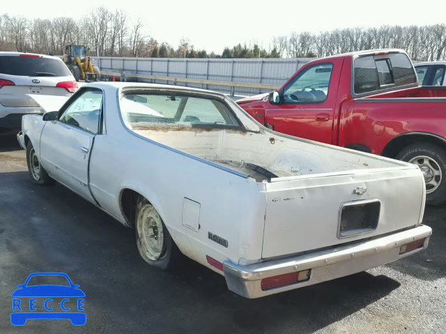 1987 CHEVROLET EL CAMINO 3GCCW80Z4HS905922 image 2