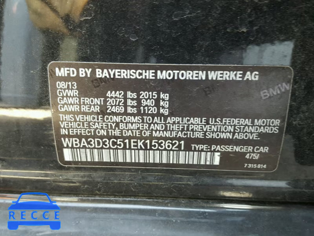 2014 BMW 328 D WBA3D3C51EK153621 image 9