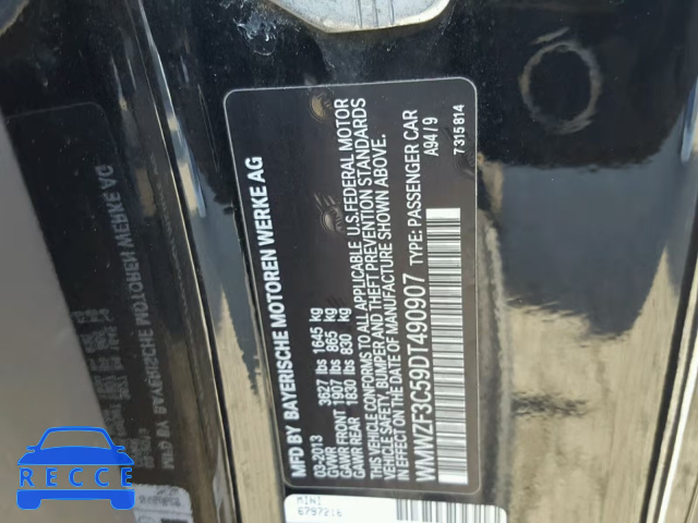 2013 MINI COOPER CLU WMWZF3C59DT490907 image 9