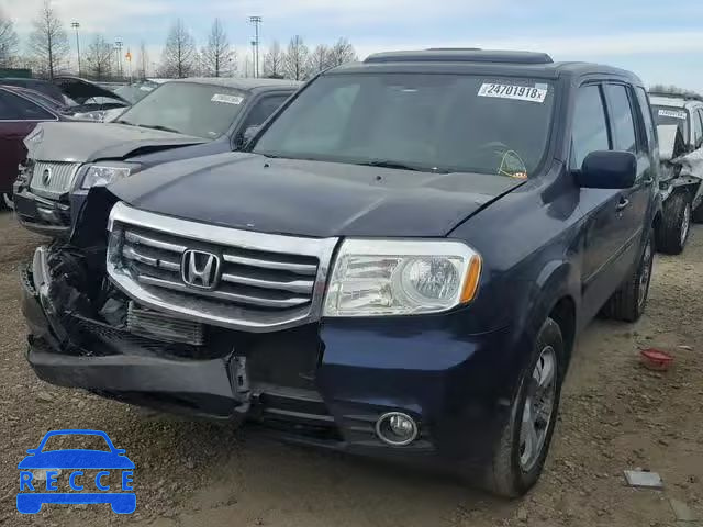 2014 HONDA PILOT EXLN 5FNYF4H77EB021608 image 1