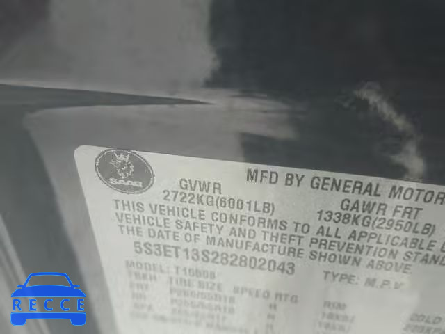 2008 SAAB 9-7X 4.2I 5S3ET13S282802043 image 9