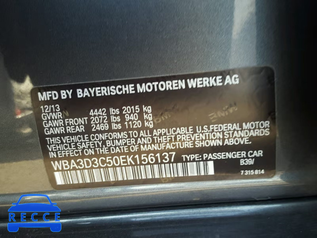2014 BMW 328 D WBA3D3C50EK156137 image 9