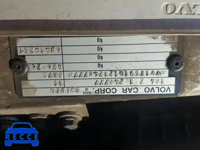 2002 VOLVO S80 T6 TUR YV1TS91D121248777 Bild 9