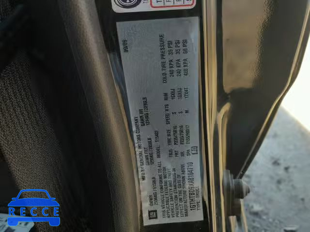 2010 GMC CANYON 1GTHTBD9XA8104710 image 9