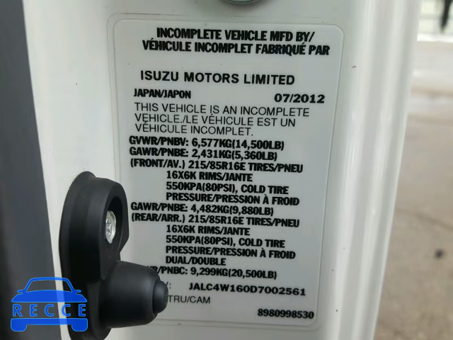 2013 ISUZU NPR HD JALC4W160D7002561 image 9