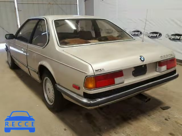 1986 BMW 6 SERIES WBAEA710808151743 image 2