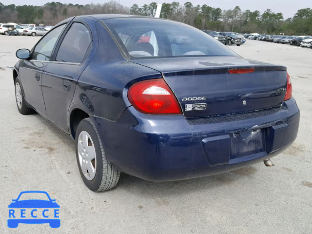 2005 DODGE NEON BASE 1B3ES26C25D116525 image 2