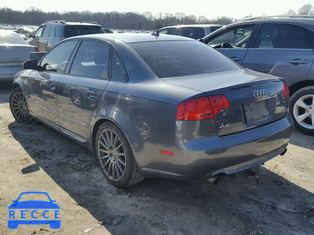 2008 AUDI A4 S-LINE WAUEF78E68A133328 image 2