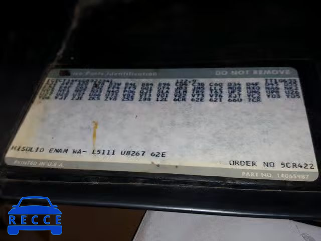 1986 GMC S TRUCK S1 1GTCT14R6G8522341 image 9