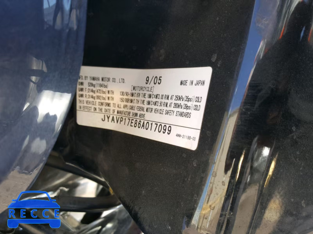 2006 YAMAHA XV1700 A JYAVP17E86A017099 image 9