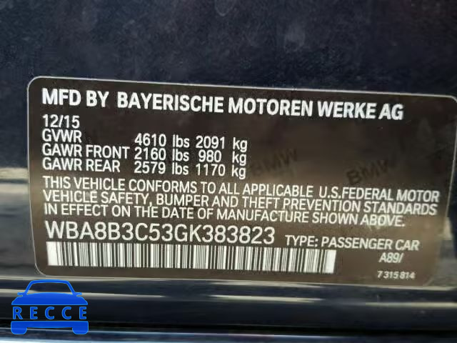 2016 BMW 340 I WBA8B3C53GK383823 image 9