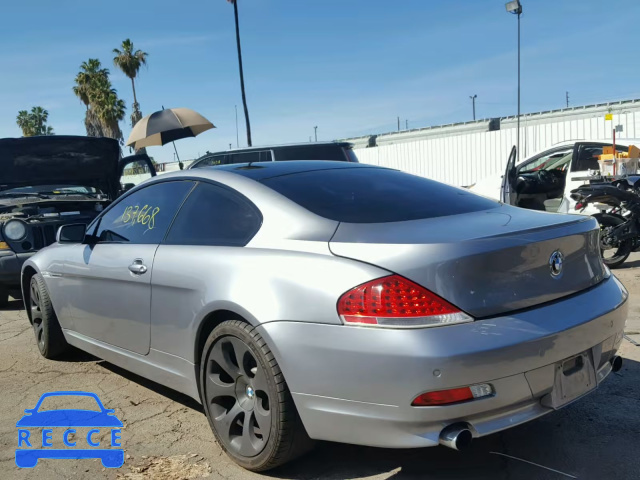 2005 BMW 645 CI AUT WBAEH73435CF95132 зображення 2