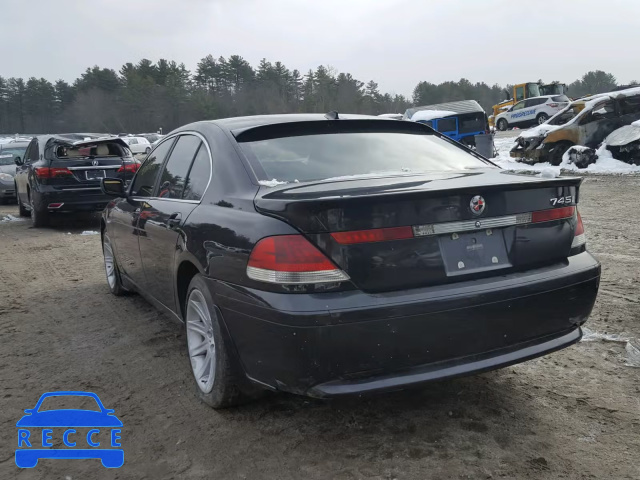 2002 BMW 745 I WBAGL63442DP60321 image 2