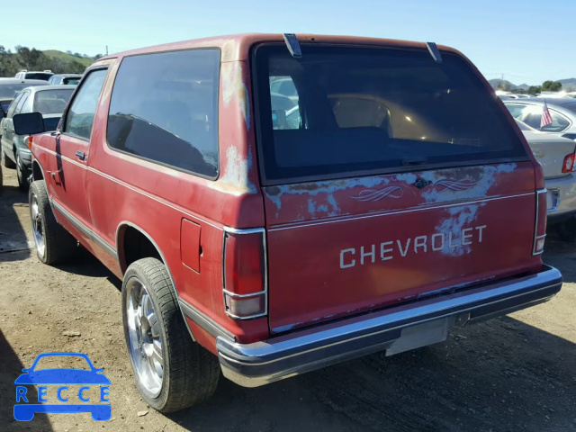 1988 CHEVROLET BLAZER S10 1GNCT18R3J8172546 image 2