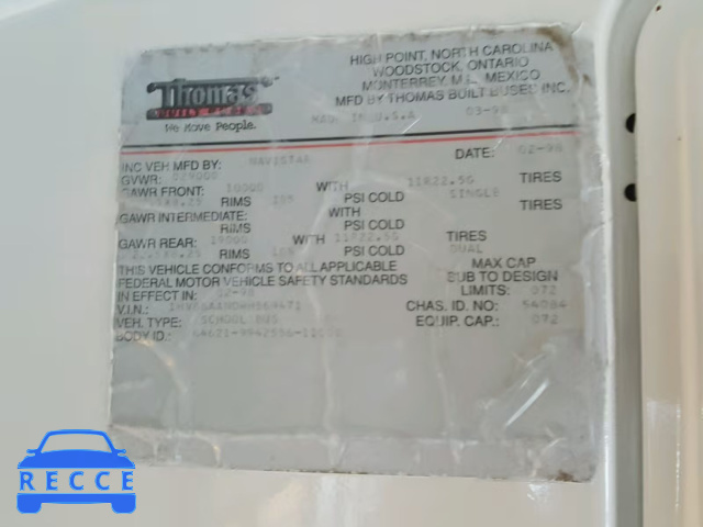 1998 INTERNATIONAL 3000 3800 1HVBBAAN0WH569471 image 9