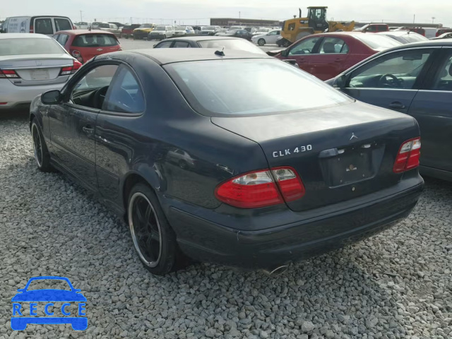 2002 MERCEDES-BENZ CLK 430 WDBLJ70G22F199129 зображення 2