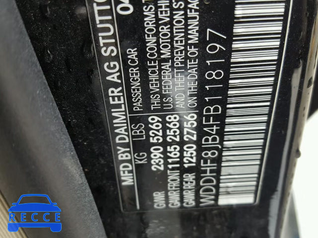 2015 MERCEDES-BENZ E 350 4MAT WDDHF8JB4FB118197 Bild 9