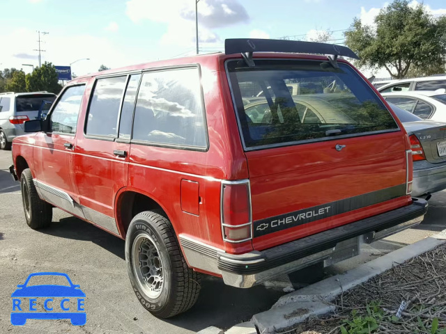 1991 CHEVROLET BLAZER S10 1GNCS13Z6M2217187 image 2