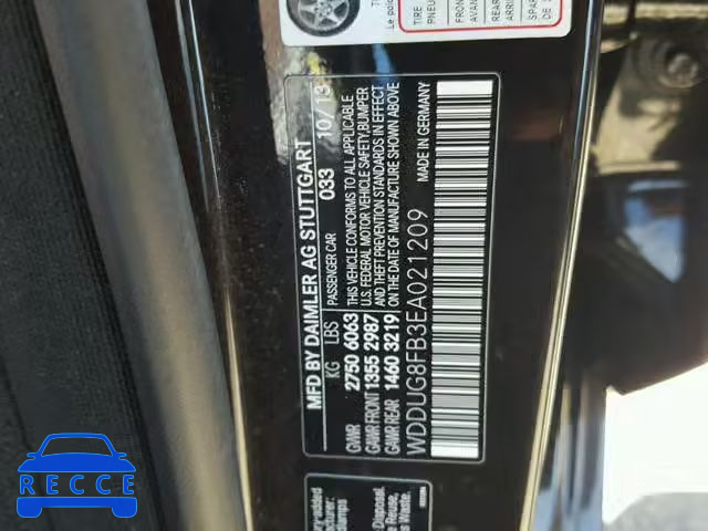 2014 MERCEDES-BENZ S 550 4MAT WDDUG8FB3EA021209 image 9