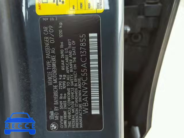 2010 BMW 535 XI WBANV9C55AC137855 image 9