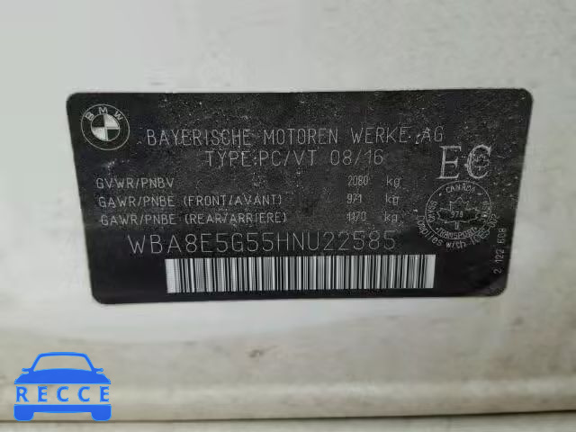 2017 BMW 320 XI WBA8E5G55HNU22585 image 9