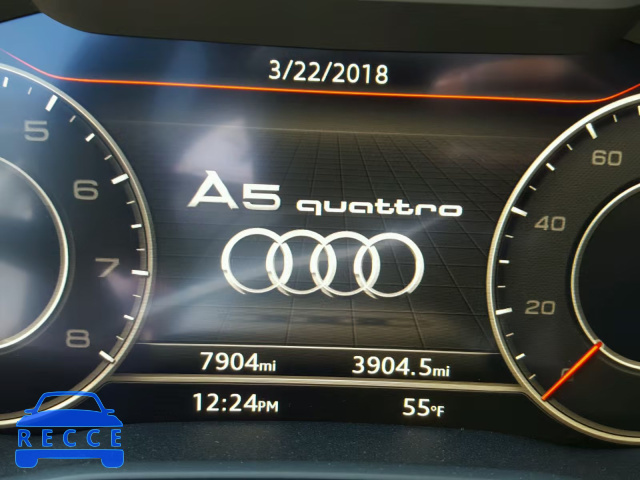 2018 AUDI A5 PREMIUM WAUENCF56JA015476 зображення 7