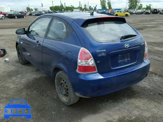 2007 HYUNDAI ACCENT BAS KMHCN35C87U025360 image 2