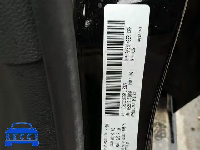 2016 CHRYSLER 200 C 1C3CCCEG3GN118377 image 9