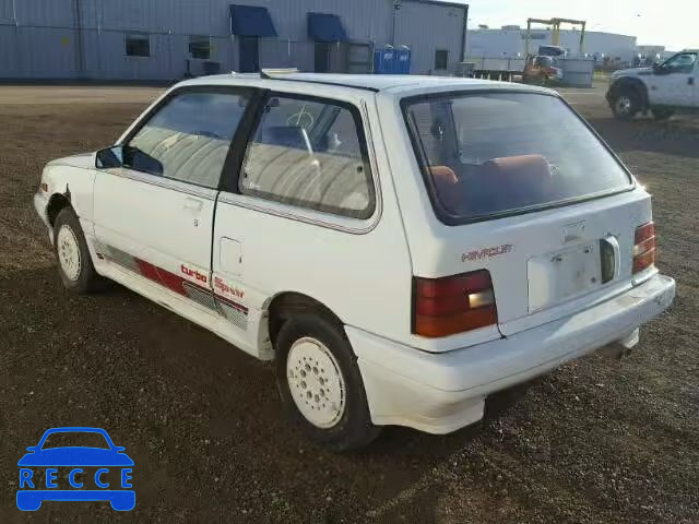 1987 CHEVROLET GEO SPRINT JG1MR212XHK762456 зображення 2