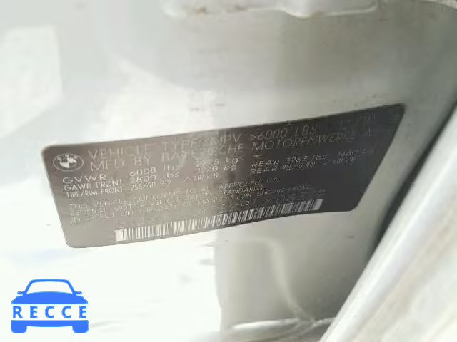 2011 BMW X6 XDRIVE3 5UXFG2C52BLX08372 image 9