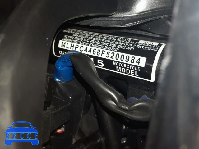 2015 HONDA CBR500 R MLHPC4468F5200984 image 9