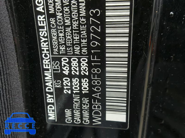 2001 MERCEDES-BENZ SL 500 WDBFA68F81F197273 image 9
