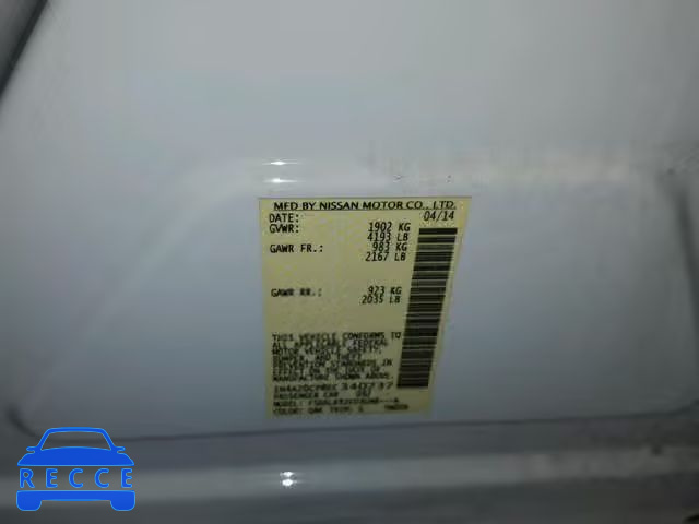 2014 NISSAN LEAF S 1N4AZ0CP8EC340737 image 9