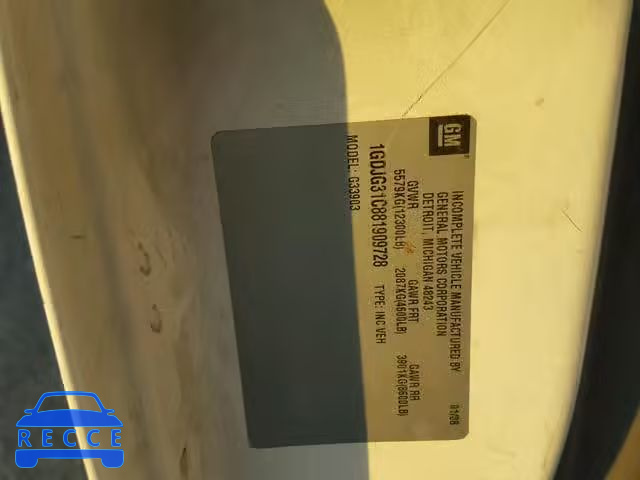 2008 GMC SAVANA CUT 1GDJG31C881909728 Bild 9