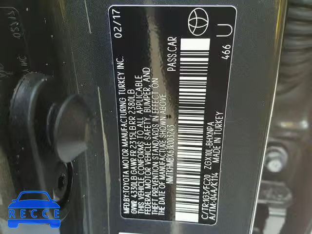 2018 TOYOTA C-HR XLE NMTKHMBX6JR003243 image 9