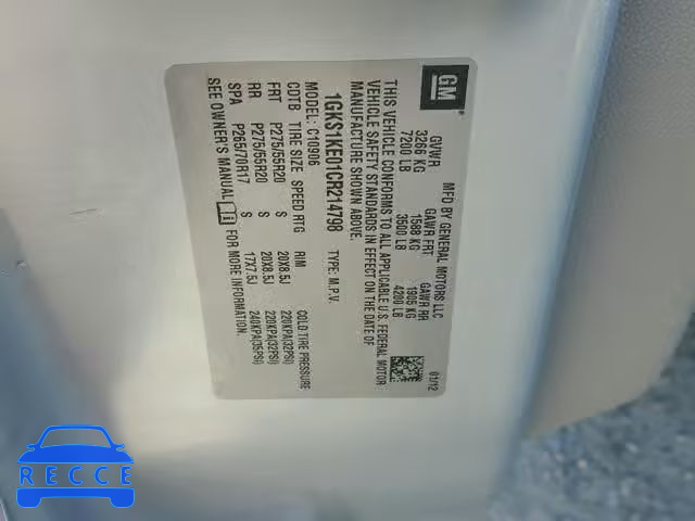 2012 GMC YUKON XL C 1GKS1KE01CR214798 image 9
