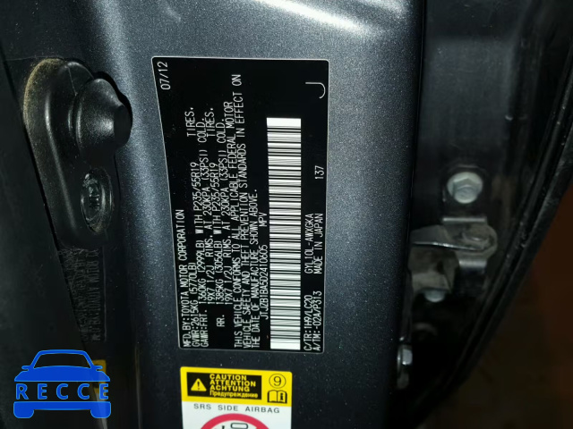2013 LEXUS RX 450 JTJZB1BA5D2410605 image 9