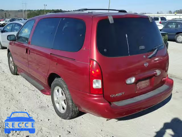 2001 NISSAN QUEST GLE 4N2ZN17T91D822771 image 2