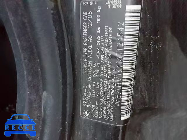 2006 BMW 325 CI SUL WBABV13416JT24542 image 9