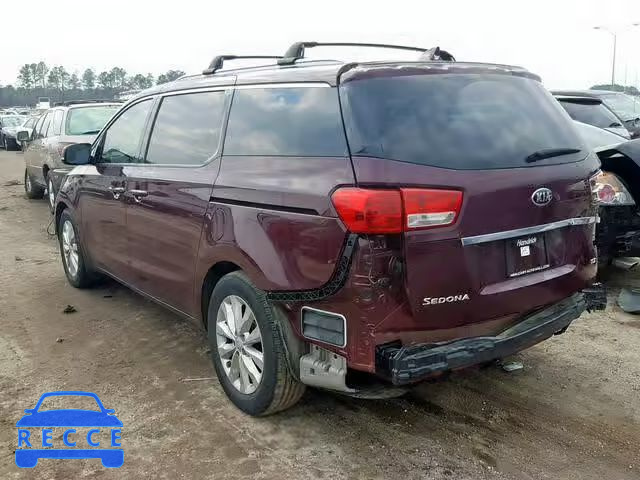 2017 KIA SEDONA EX KNDMC5C16H6253469 image 2