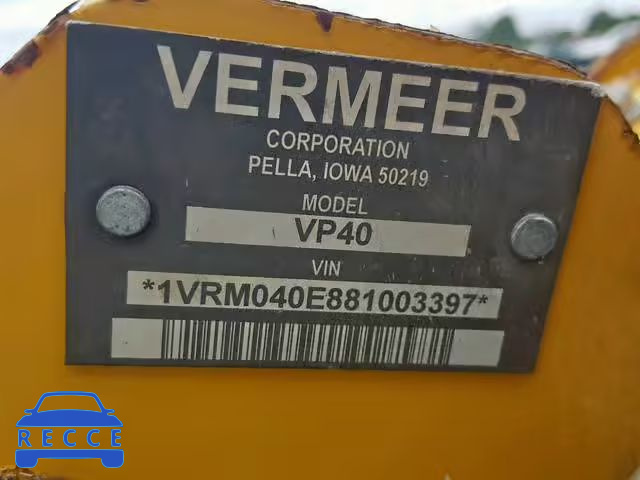 2008 VERM TRENCHER 1VRM112L881003391 зображення 9